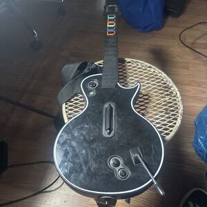 Xbox 360 Wireless Gibson Les Paul Guitar Hero Controller No Battery Cover